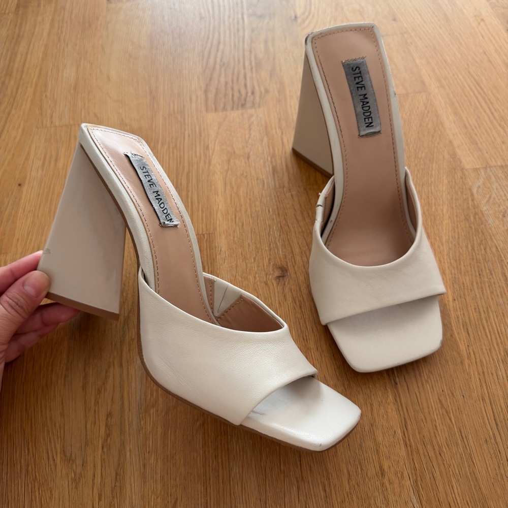 Steve Madden Cream Heels